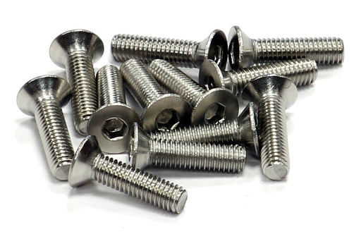 Stainless Steel Countersunk Flat Head Socket Screw (12) M3x12mm Size