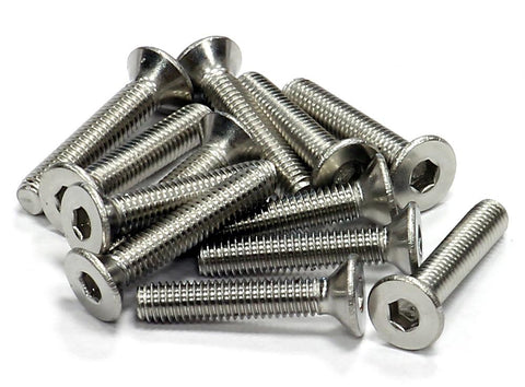 Stainless Steel Countersunk Flat Head Socket Screw (12) M3x16mm Size
