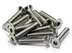 Stainless Steel Countersunk Flat Head Socket Screw (12) M3x16mm Size