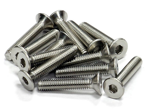 Stainless Steel Countersunk Flat Head Socket Screw (12) M3x16mm Size
