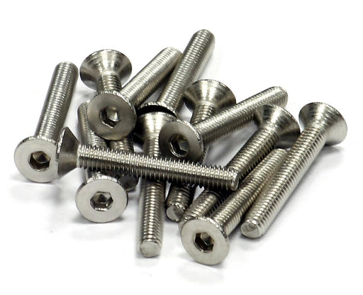 Stainless Steel Countersunk Flat Head Socket Screw (12) M3x20mm Size