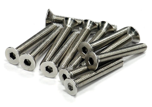 Stainless Steel Countersunk Flat Head Socket Screw (12) M3x22mm Size