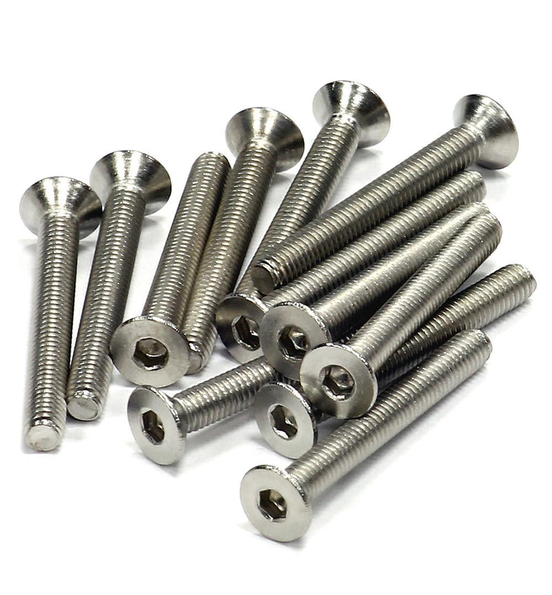 Stainless Steel Countersunk Flat Head Socket Screw (12) M3x25mm Size