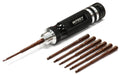 QuickPit 7pcs Allen Hex w/ 1/4 Adapter (0.05, 1/16, 5/64, 3/32, 1.5, 2.0, 2.5mm)