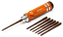 QuickPit 7pcs Allen Hex w/ 1/4 Adapter (0.05, 1/16, 5/64, 3/32, 1.5, 2.0, 2.5mm)