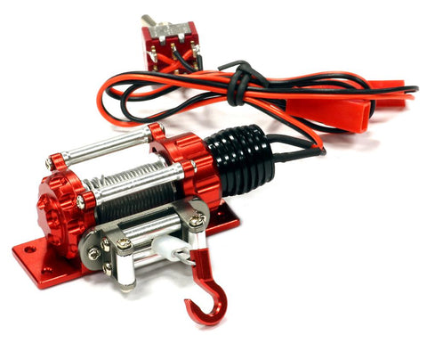 Billet Machined T2 Realistic High Torque Winch for Scale Rock Crawler 1/10 Size