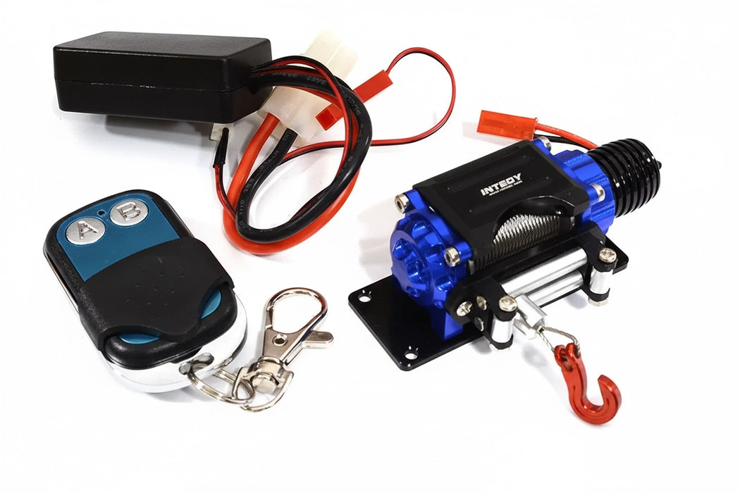 Billet Machined T3 Realistic Mega Winch w/Wireless Module for 1/10 Scale Crawler