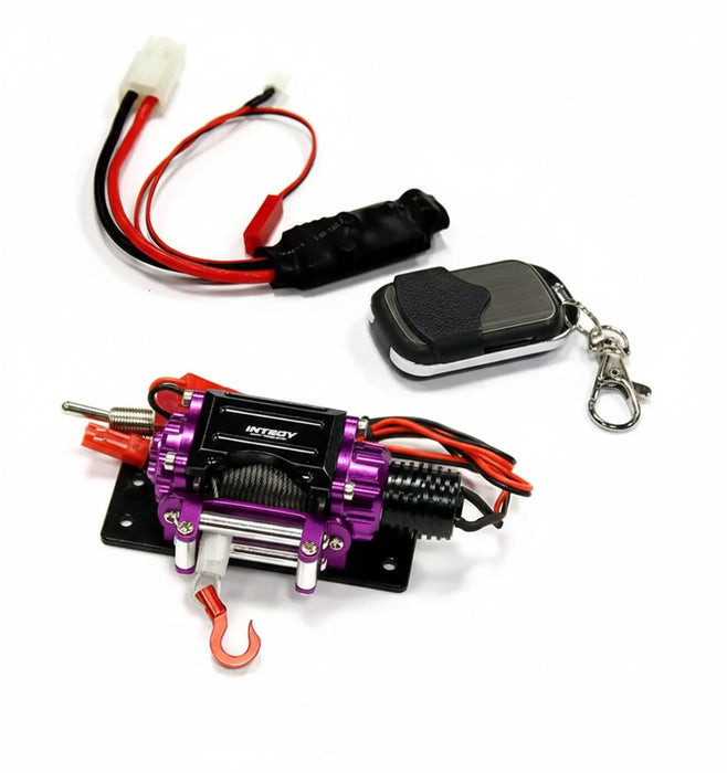 Billet Machined T3 Realistic Mega Winch w/Wireless Module for 1/10 Scale Crawler