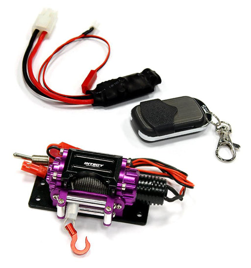 Billet Machined T3 Realistic Mega Winch w/Wireless Module for 1/10 Scale Crawler