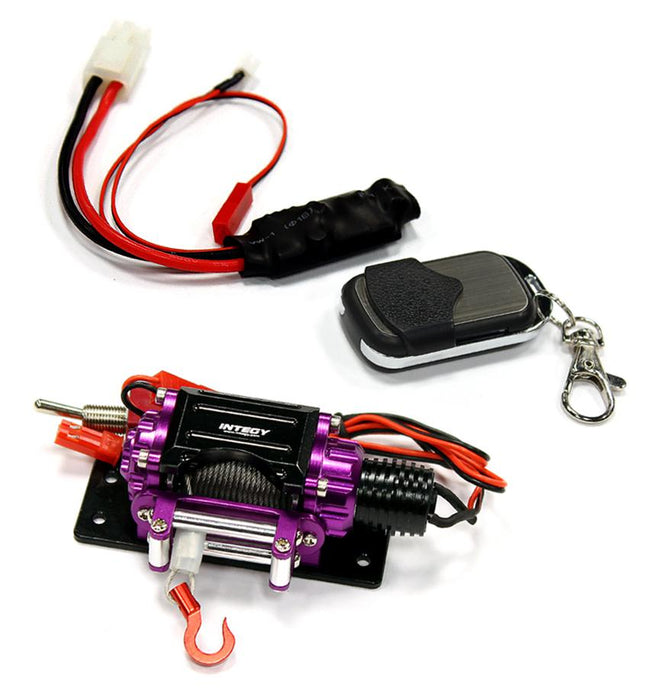 Billet Machined T3 Realistic Mega Winch w/Wireless Module for 1/10 Scale Crawler