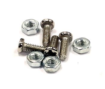 Mounting Hardware M2x6 Screws & Nuts (4) for Off-Road Hooks