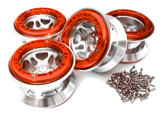 Billet Machined Alloy Type XI 5S Beadlock 2.2 Wheel(4) Set for 1/10 Rock Crawler