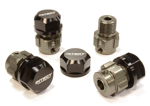 Billet Machined 17mm Wheel Hex (4) +6mm Offset for T-Maxx, 1/10 Revo & Summit