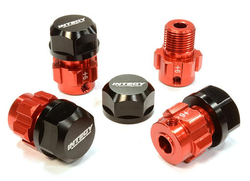 Billet Machined 17mm Wheel Hex (4) +6mm Offset for T-Maxx, 1/10 Revo & Summit