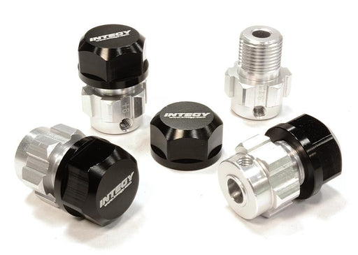 Billet Machined 17mm Wheel Hex (4) +6mm Offset for T-Maxx, 1/10 Revo & Summit