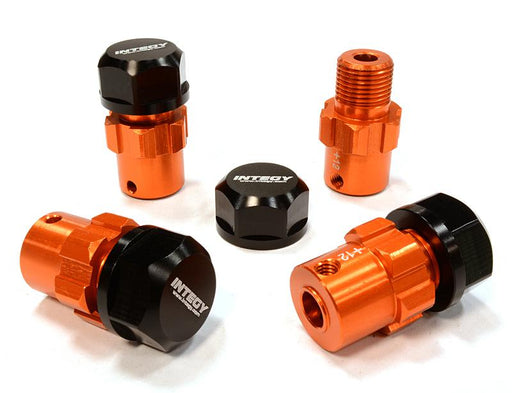 Billet Machined 17mm Wheel Hex (4) +12mm Offset for T-Maxx, 1/10 Revo & Summit