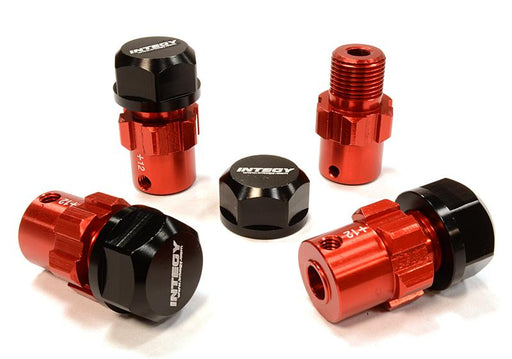 Billet Machined 17mm Wheel Hex (4) +12mm Offset for T-Maxx, 1/10 Revo & Summit