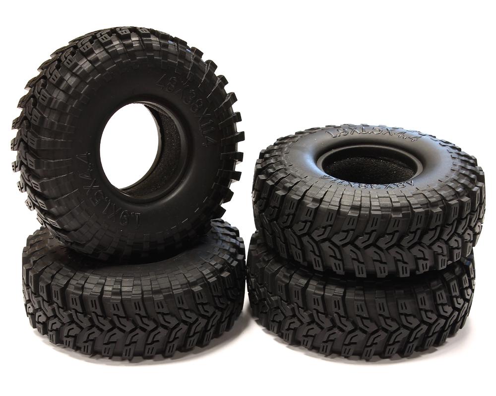 1.9 Size All Terrain (4) Tires Tire Type X for 1/10 Scale Crawler (O.D.=112mm)