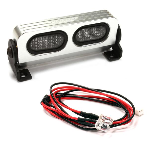 Realistic T1 Adjustable Spot Light Bar (2) w/ LED for 1/10 & 1/8 Scale