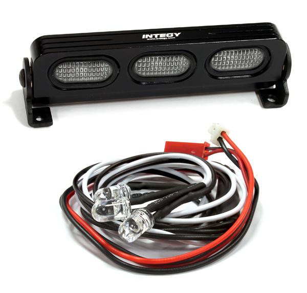 Realistic T2 Adjustable Spot Light Bar (3) w/ LED for 1/10 & 1/8 Scale