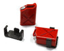 Realistic Jerry Can Gas Fuel Tank (2) w/ Bracket for 1/10 Scale Rock Crawler