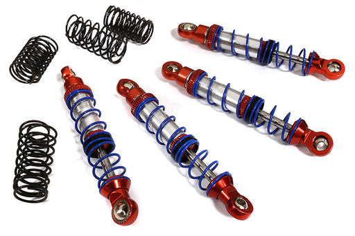 Billet Shock Set (4) for SCX-10 Dingo, Honcho & Jeep (L=72mm)