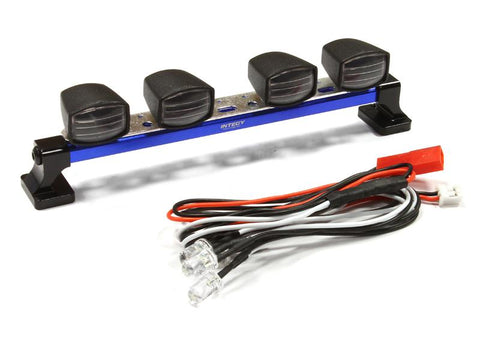 Billet Machined T7 Realistic Roof Top Spot White LED (4) Light Set