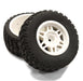 All Terrain HX Tires+D6 Spoke Wheels(2)12mm Hex for 1/10 Short Course (OD=105mm)