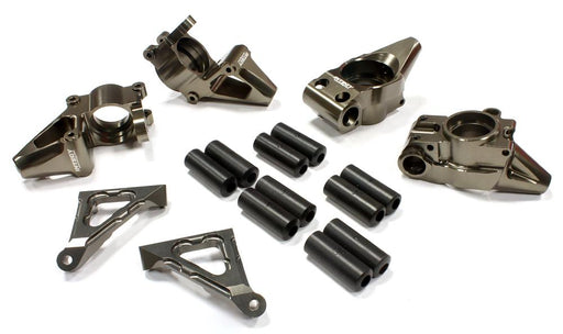 Billet Alloy Modified Rear Hub + Steering Block Set for HPI Baja 5B2.0, 5T & 5SC