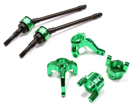Billet Steering, Caster Block & Front Shaft Set for SCX-10, Dingo, Honcho & Jeep