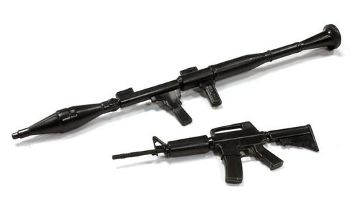 Realistic Scale Model Rifle & Rocket Launcher 1/10 Size Set