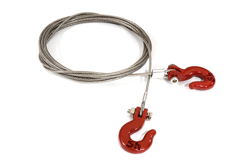Realistic Cable & Hook Set for 1/10 Size Scale Crawler Truck