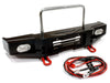Billet Machined Front Bumper w/ LED Lights for D90 Scale Rock Crawler