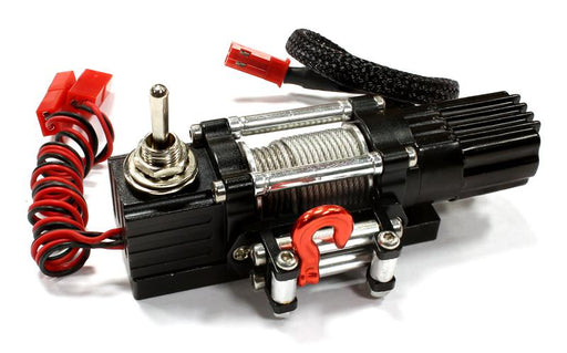 Billet Machined T6 Realistic High Torque Mega Winch for Scale Rock Crawler 1/10