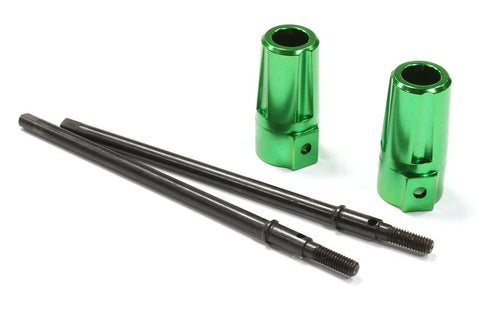 Billet Machined Straight Axle & Adapter Lock-Out for Axial 1/10 SCX-10
