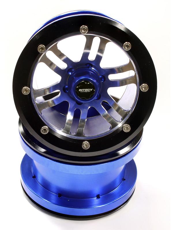 Billet Machined D6Type Spoke Off-Road 2.2 Size Wheel Set (2) for Rock Crawler