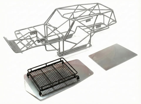 Realistic Steel Roll Cage Body w/ Luggage Tray for Axial Wraith 2.2
