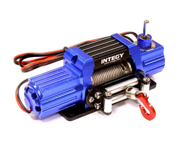 Billet Machined T7 Realistic High Torque Mega Winch for Scale Rock Crawler 1/10