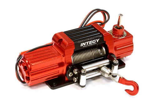 Billet Machined T7 Realistic High Torque Mega Winch for Scale Rock Crawler 1/10