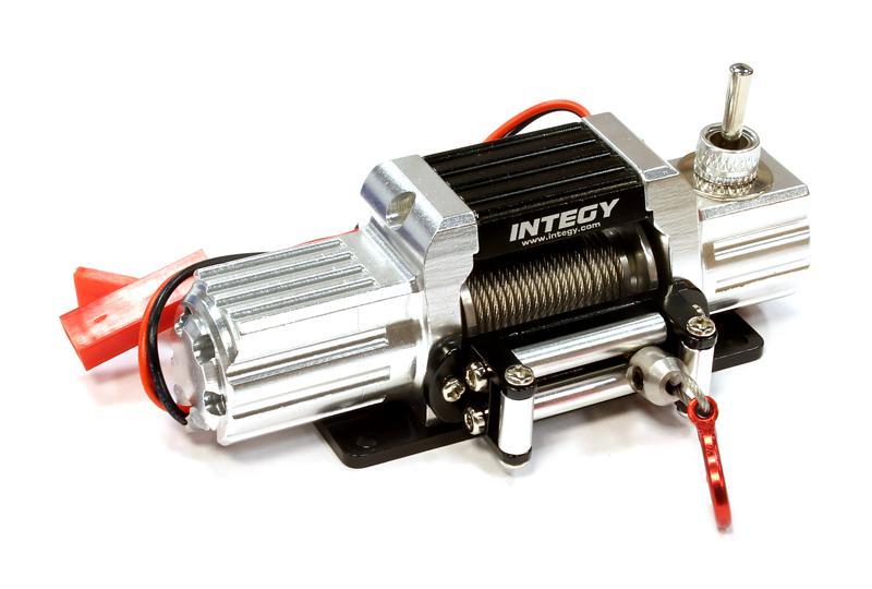 Billet Machined T7 Realistic High Torque Mega Winch for Scale Rock Crawler 1/10