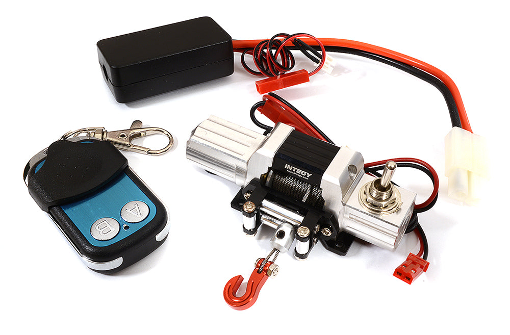 T7 Realistic High Torque Mega Winch w/ Remote for Scale Rock Crawler 1/10 Size