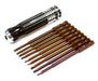 QuickPit 9pcs Set, Phillips+Flat+Hex Tip Set (0.05 1.5 1/16 5/64 2.5 3/32 3.0)