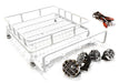 V2 Realistic 1/10 Scale Metal Luggage Tray 144x116mm with 4 LED Spot Light Set