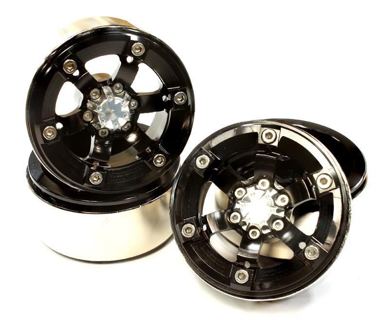 1.9 Size Billet Machined Alloy 6 Spoke Wheel(4) High Mass Type for Scale Crawler