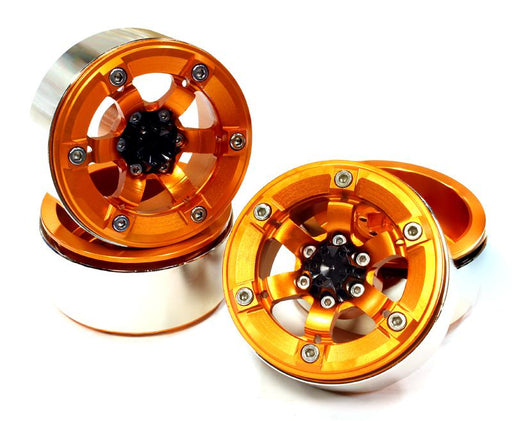 1.9 Size Billet Machined Alloy 6 Spoke Wheel(4) High Mass Type for Scale Crawler