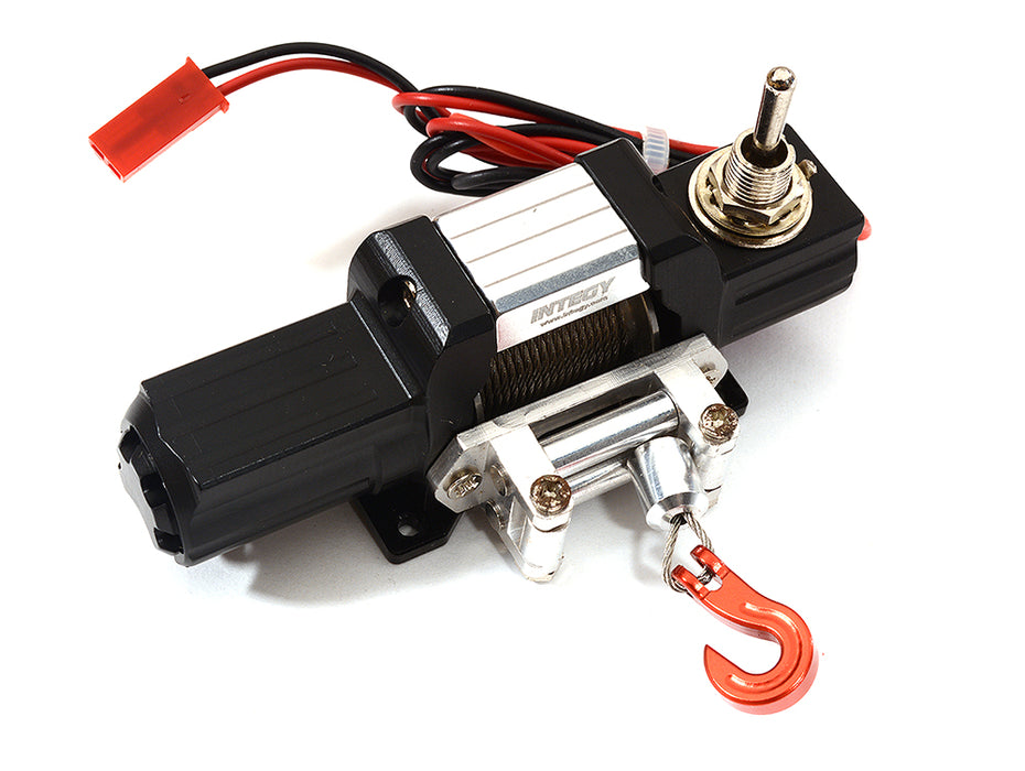 Billet Machined T8 Realistic High Torque Mega Winch for Scale Crawler 1/10 Size