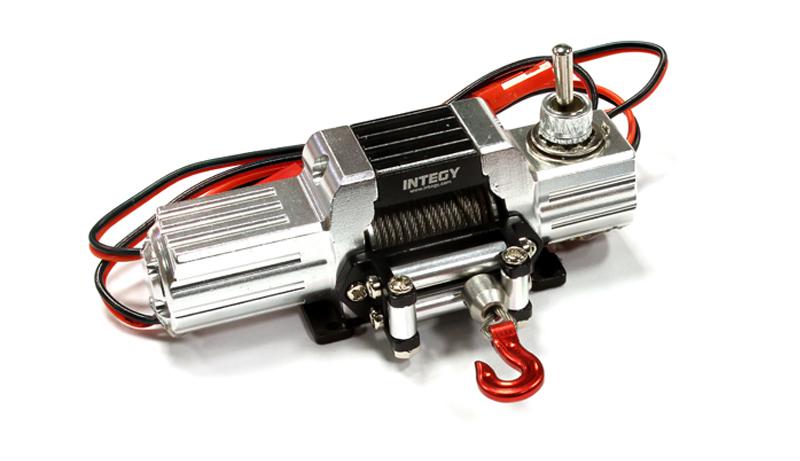 Billet Machined T8 Realistic High Torque Mega Winch for Scale Crawler 1/10 Size