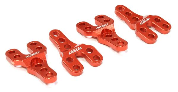 Billet Machined Shock Mount Lift Kit (4) for Axial 1/10 SCX-10 Scale Crawler
