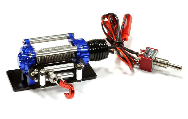 Billet Machined T9 Realistic High Torque Mega Winch for Scale Rock Crawler 1/10
