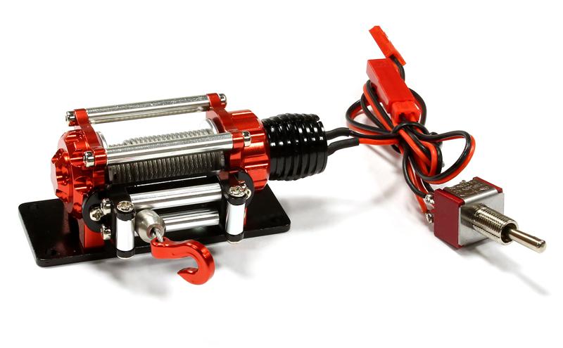 Billet Machined T9 Realistic High Torque Mega Winch for Scale Rock Crawler 1/10